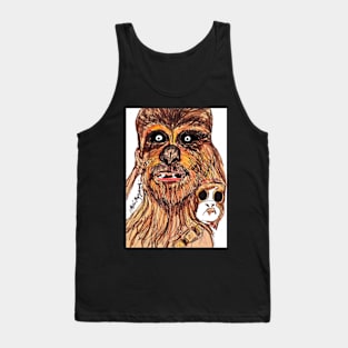 Chewbacca and  Porg Tank Top